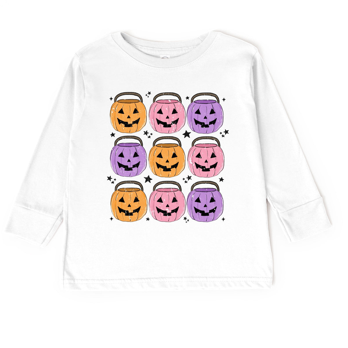 Halloween Candy Bucket Chart - Toddler Long Sleeve Graphic Tee