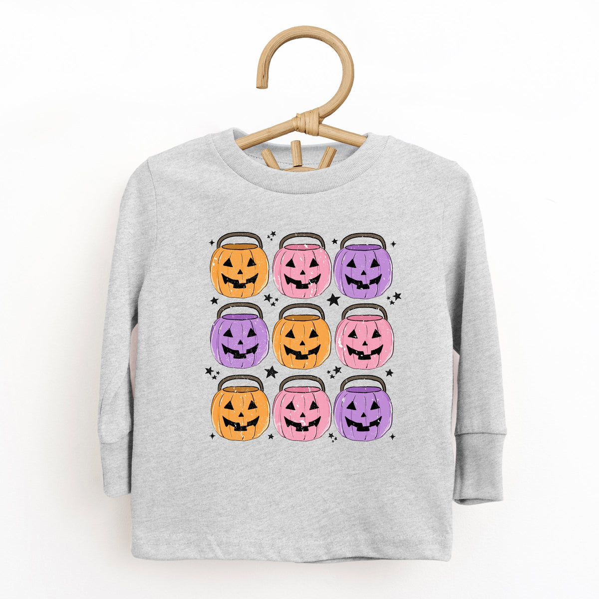 Halloween Candy Bucket Chart - Toddler Long Sleeve Graphic Tee