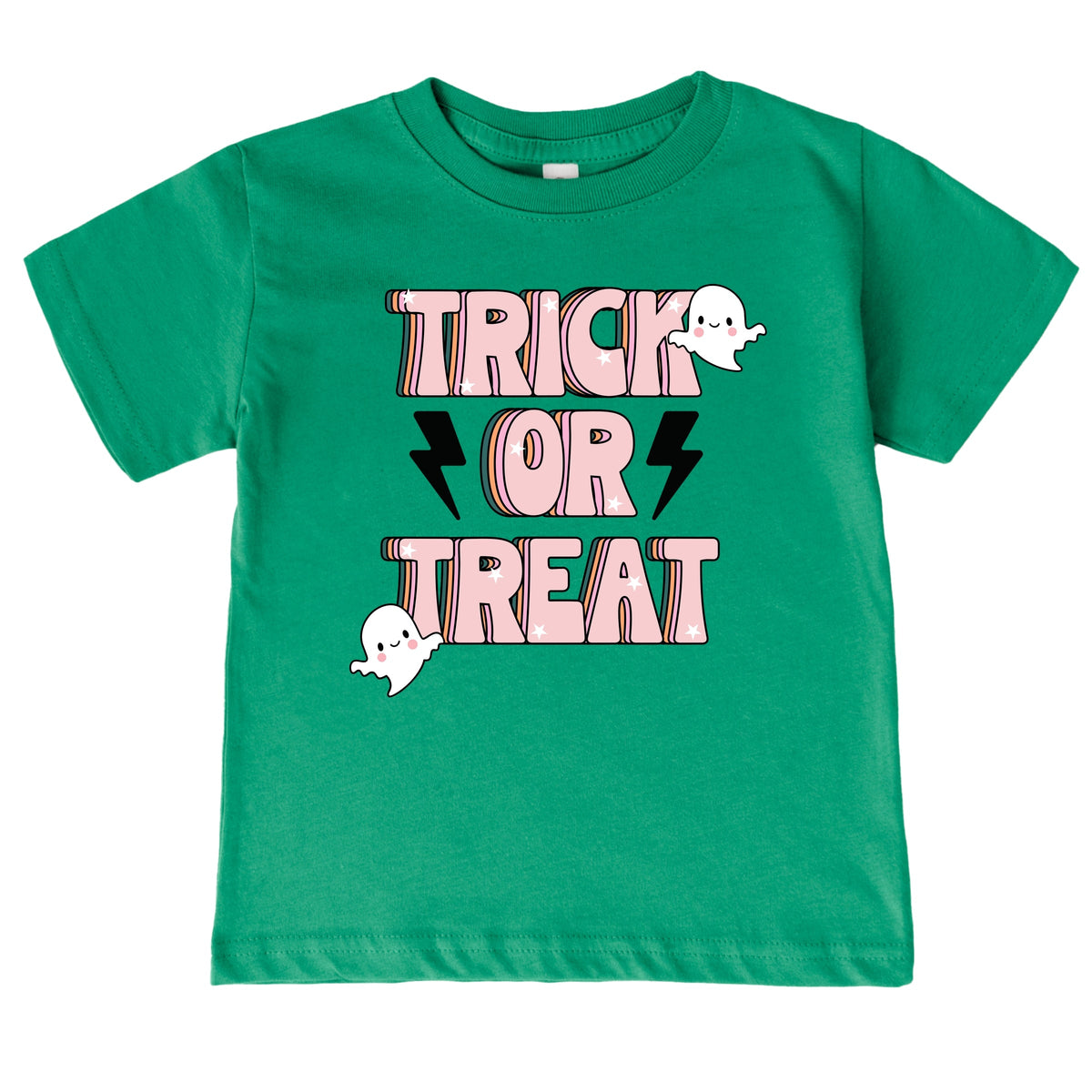Trick Or Treat Lightning Bolt - Toddler Short Sleeve Graphic T-Shirt