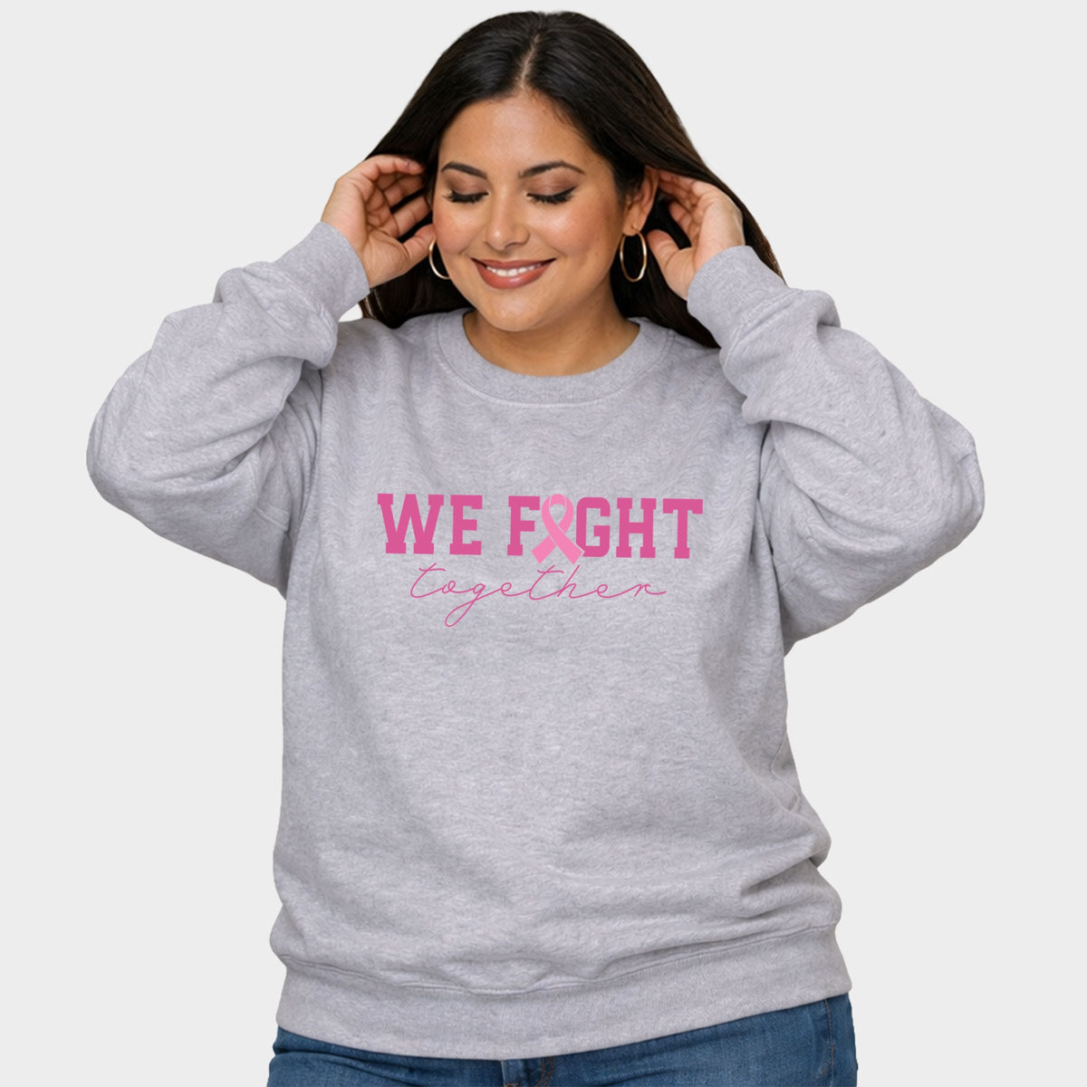 We Fight Together Ribbon - Women's Plus Sweatshirt