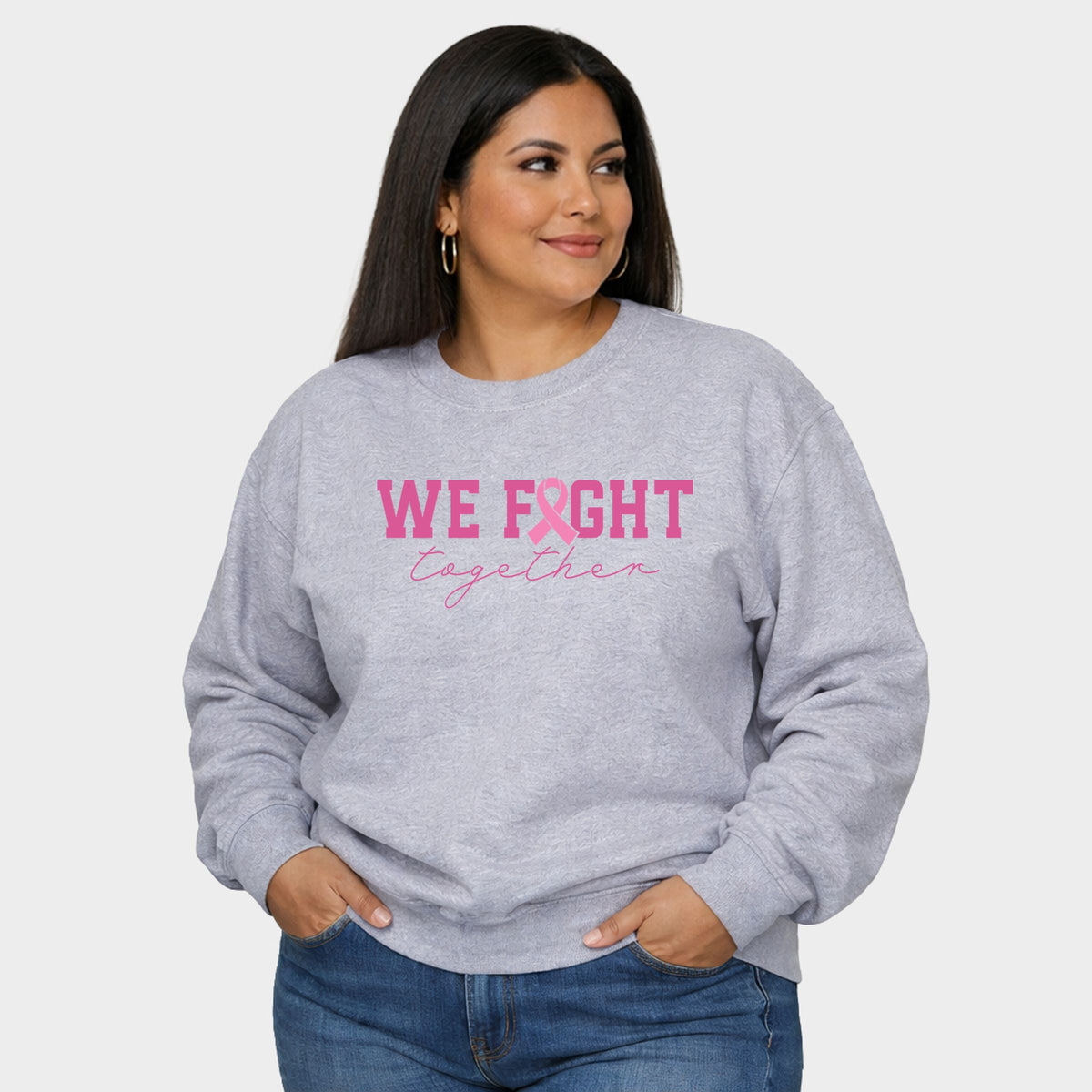 We Fight Together Ribbon - Women's Plus Sweatshirt