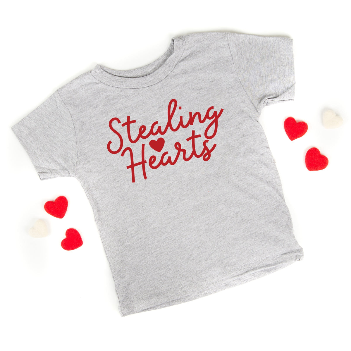 Stealing Hearts Cursive - Toddler Short Sleeve Graphic T-Shirt