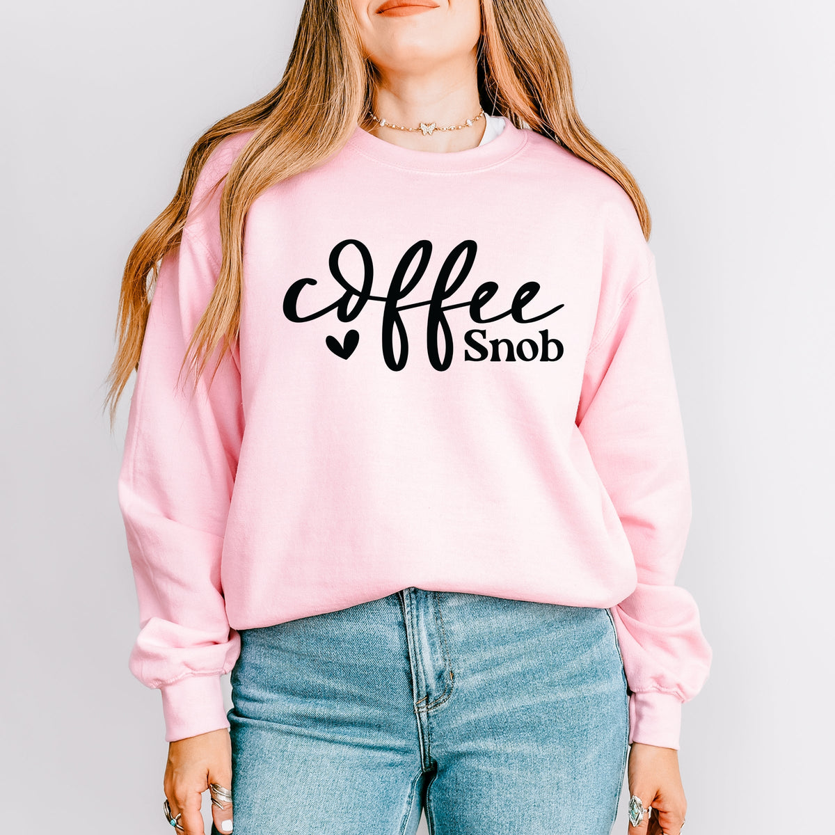 Coffee Snob Cursive - Women's Graphic Sweatshirt