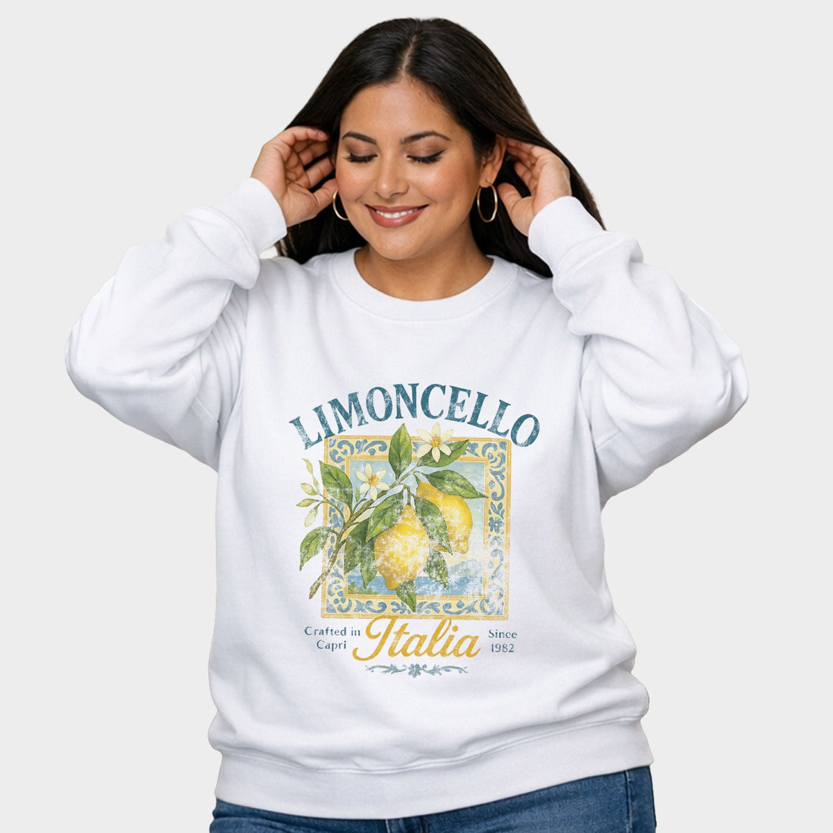 Limoncello Frame - Women's Plus Sized Graphic Sweatshirt
