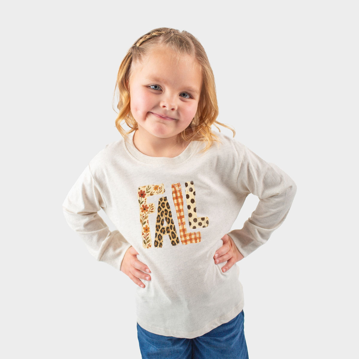 Fall Bold Patterns - Toddler Long Sleeve Graphic Tee