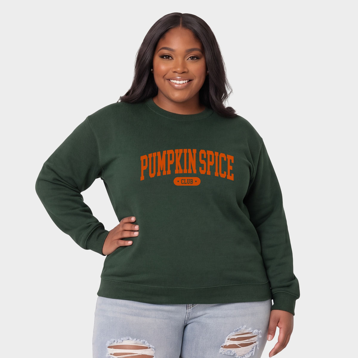 Pumpkin Spice Club Arched - Women's Plus Sweatshirt