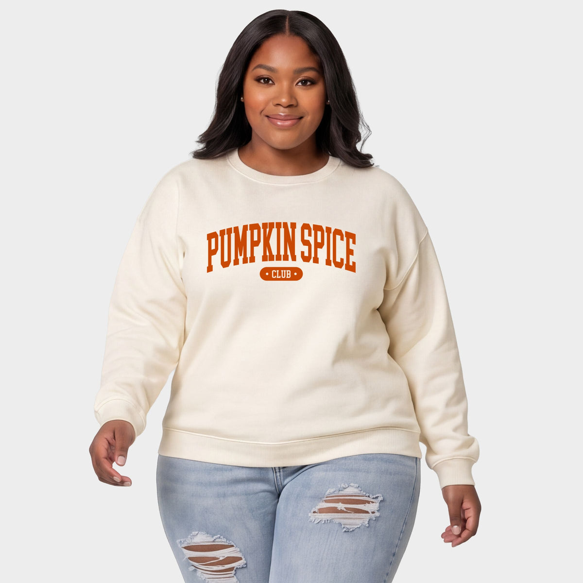 Pumpkin Spice Club Arched - Women's Plus Sweatshirt