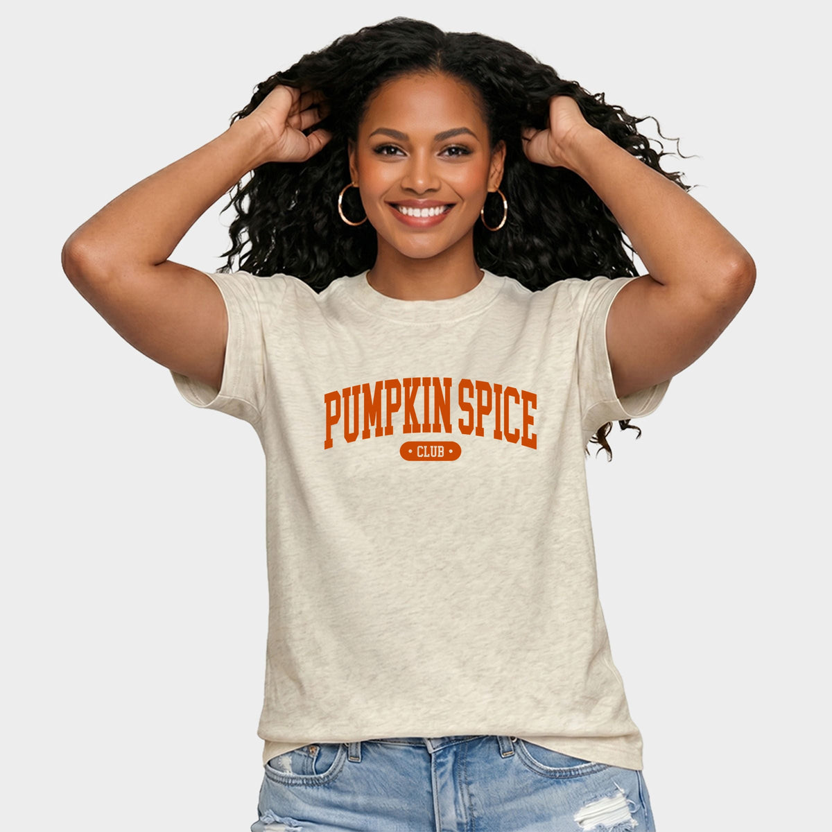 Pumpkin Spice Club Arched - Women's Relaxed Boxy Tee