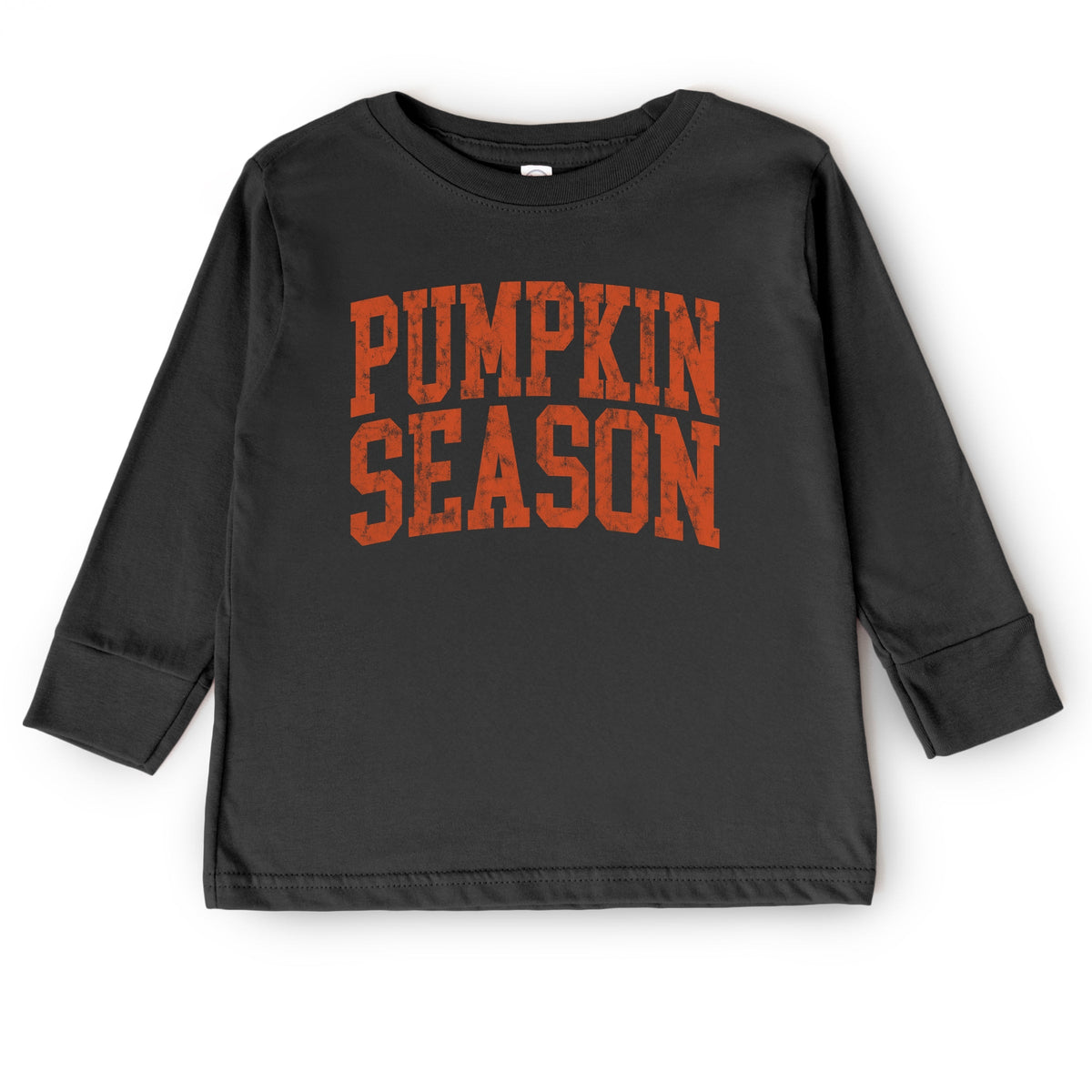 Pumpkin Season Varsity Stacked - Toddler Long Sleeve Graphic Tee