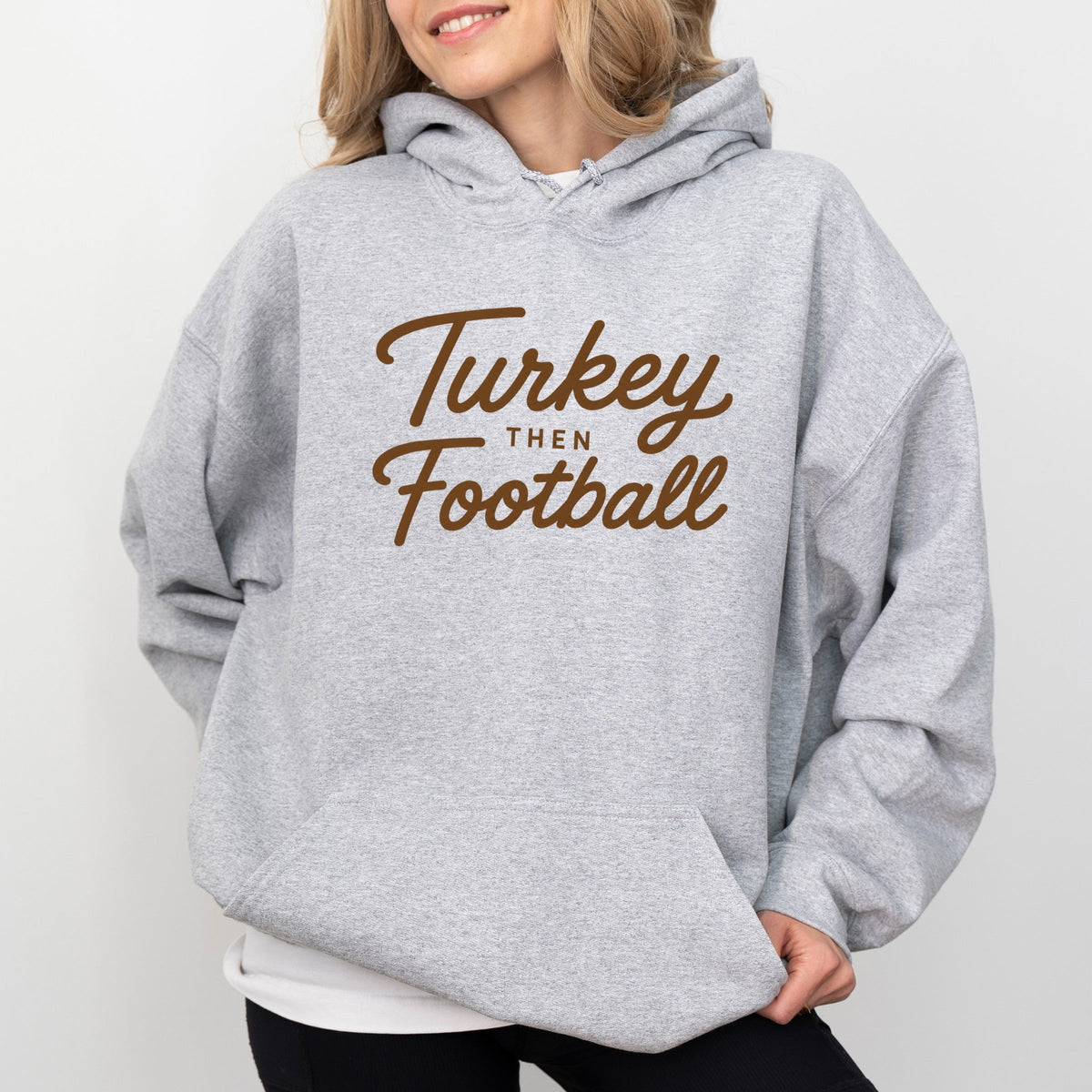Turkey Then Football - Women's Graphic Hoodie