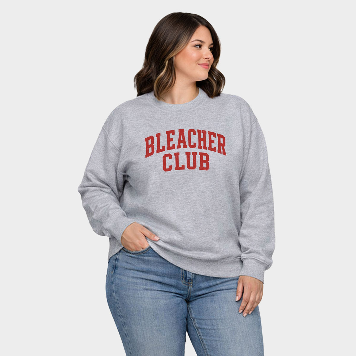Bleacher Club - Women's Plus Sized Graphic Sweatshirt