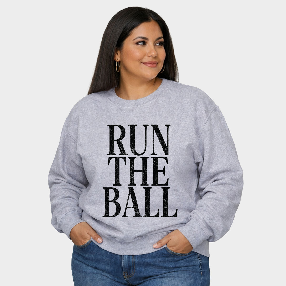 Run The Ball Tall - Women's Plus Sweatshirt