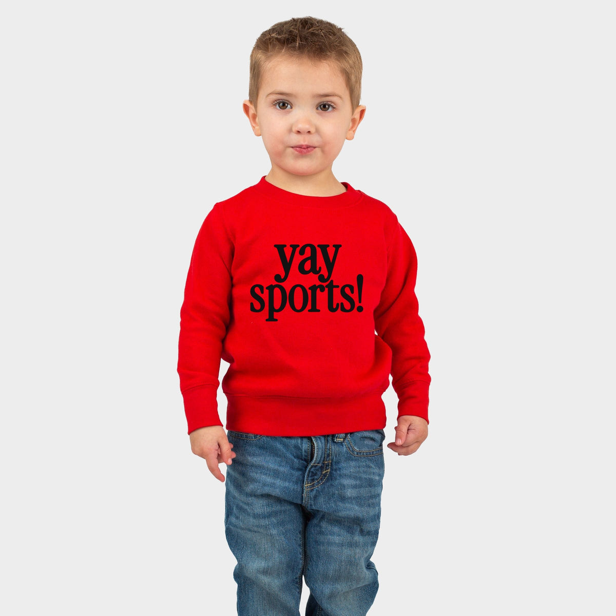 Yay Sports! - Toddler Long Sleeve Graphic Tee