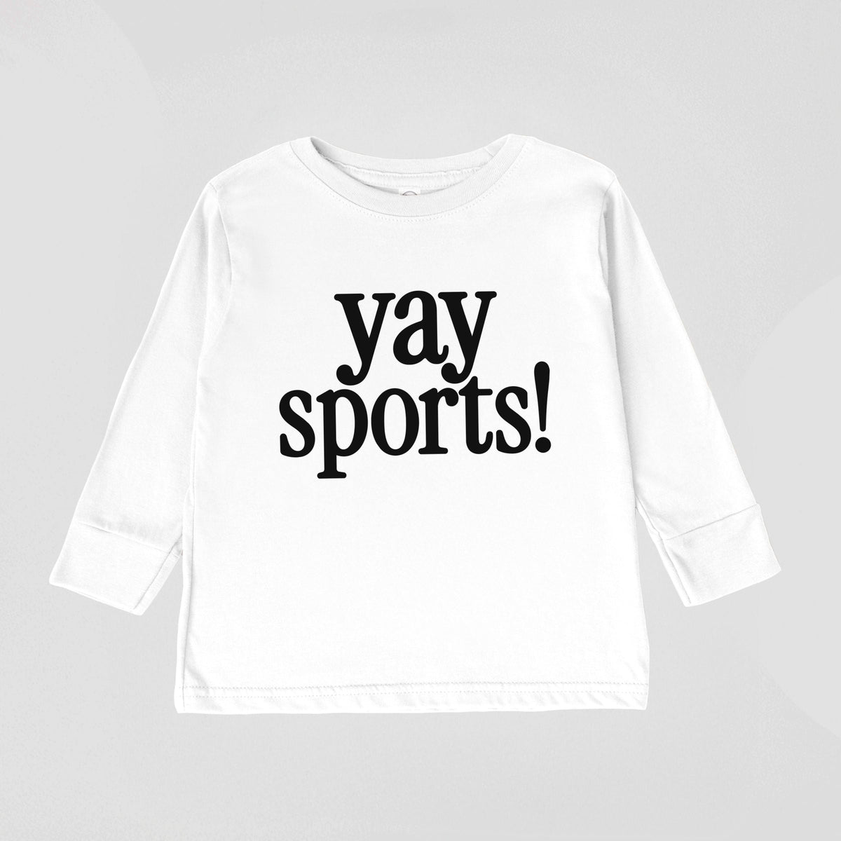 Yay Sports! - Toddler Long Sleeve Graphic Tee