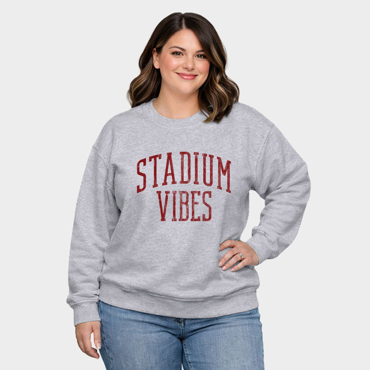 Stadium Vibes Varsity - Women's Plus Sweatshirt