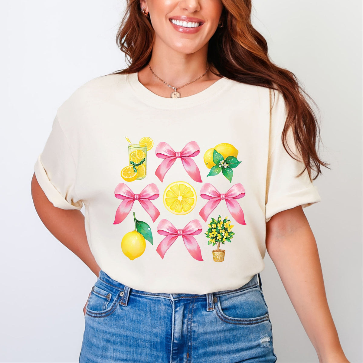 Coquette Lemonade Chart - Women's Garment Dyed Graphic T-Shirt