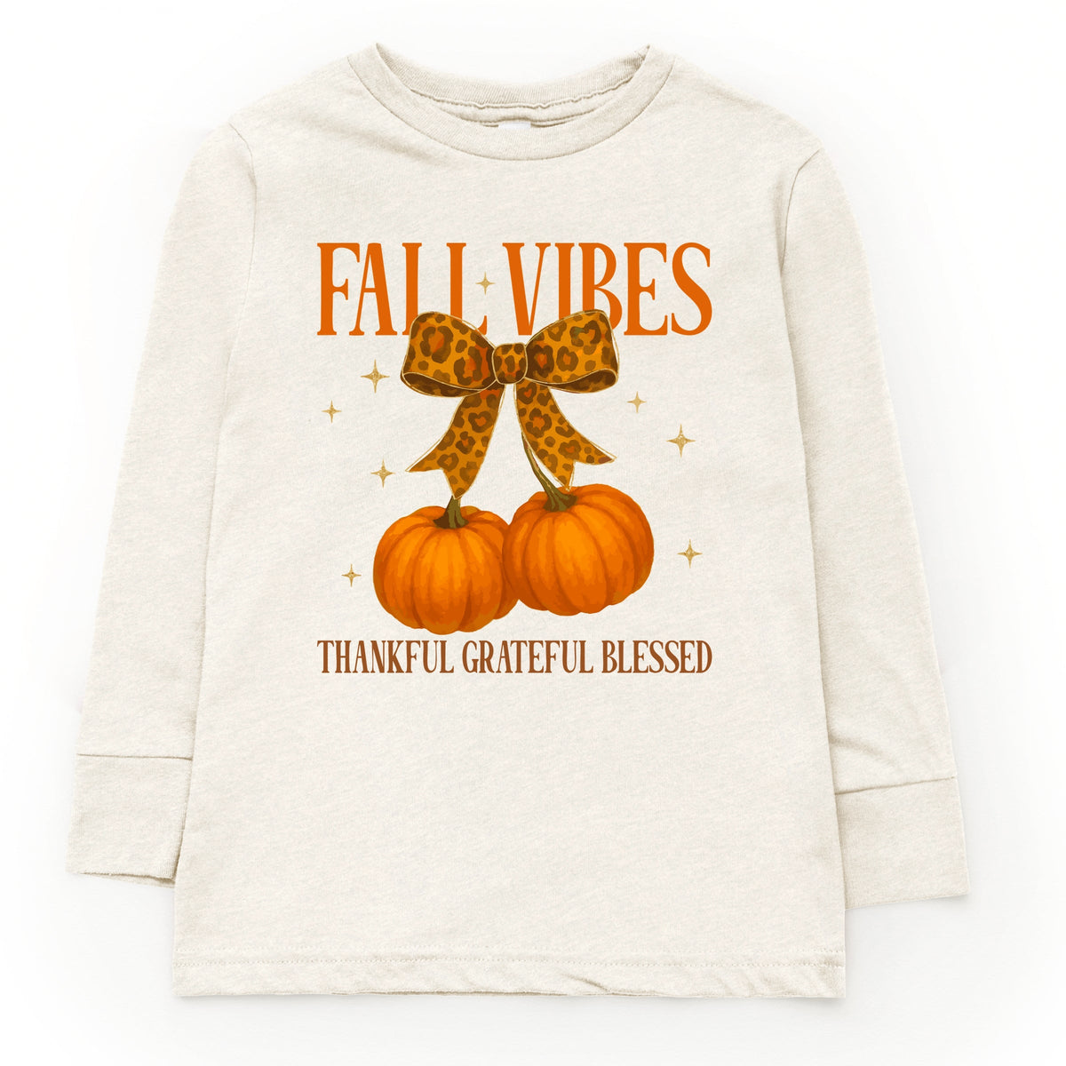Coquette Thankful Grateful Blessed - Youth Long Sleeve Graphic T-Shirt