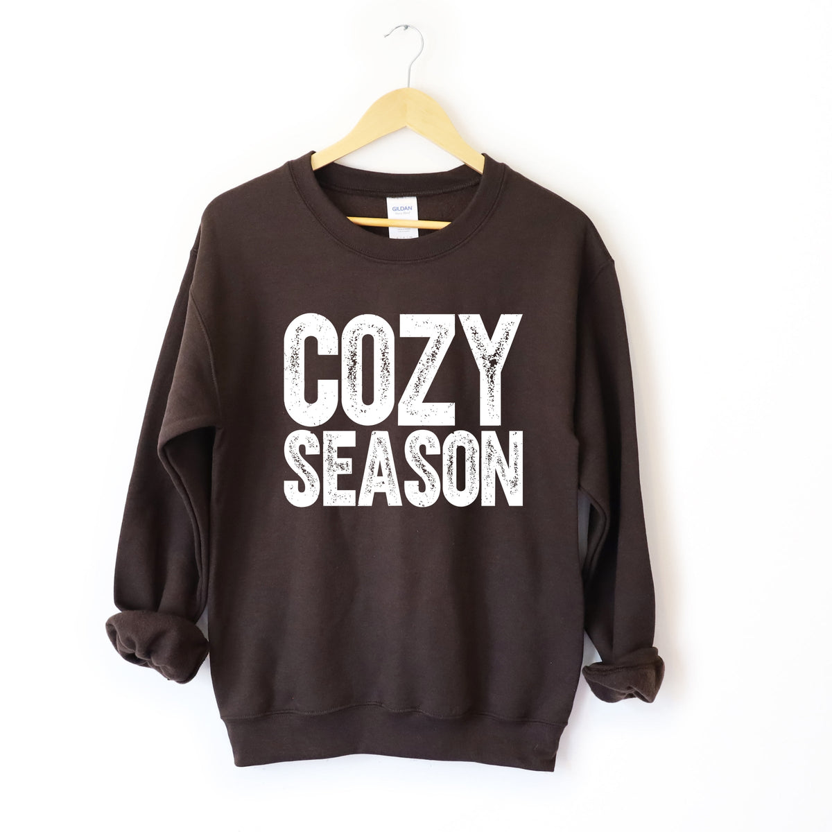 Cozy Season Bold Distressed - Women's Graphic Sweatshirt