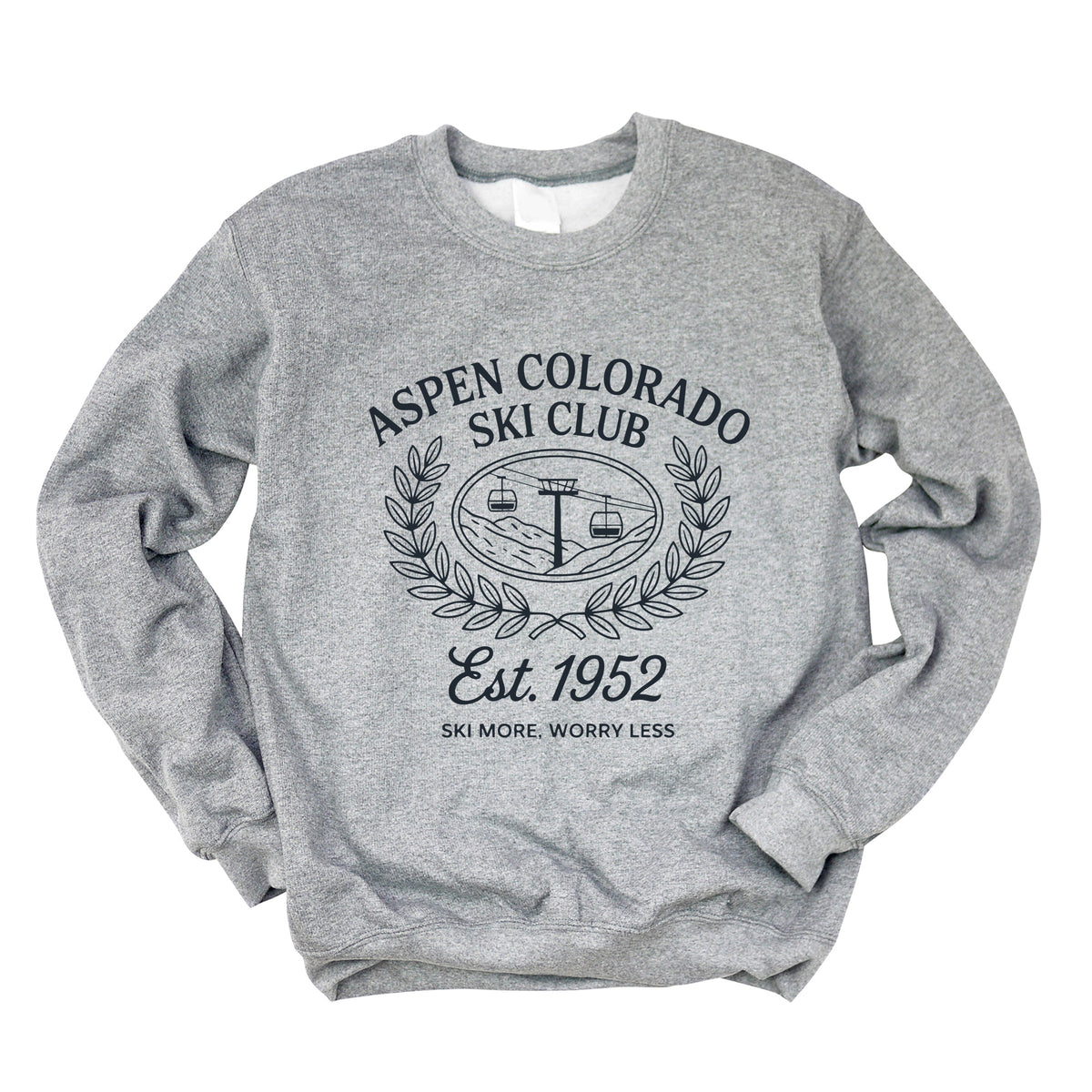 Aspen Colorado Ski Club Laurel Leaves - Women's Graphic Sweatshirt