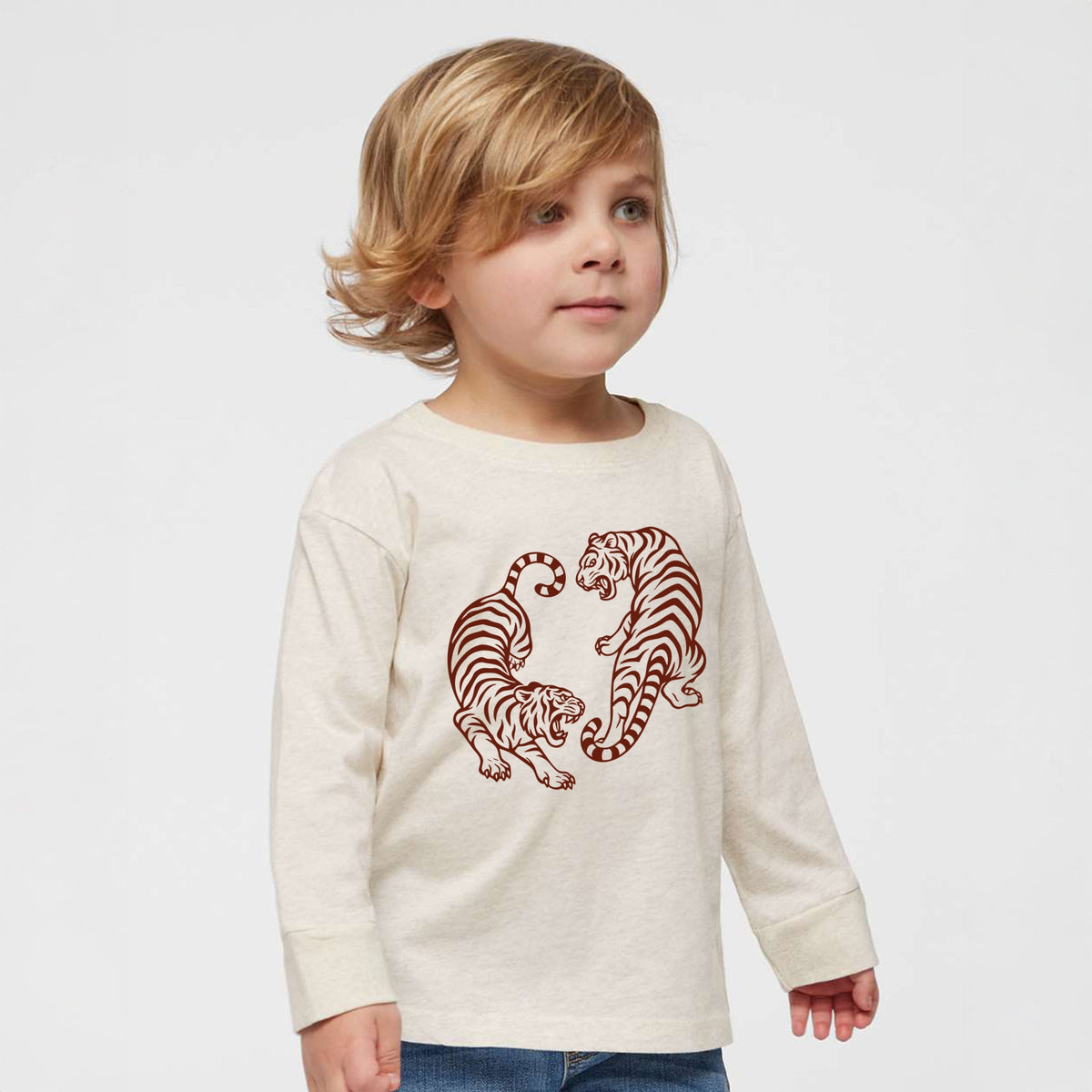 Two Tigers - Toddler Long Sleeve Graphic Tee