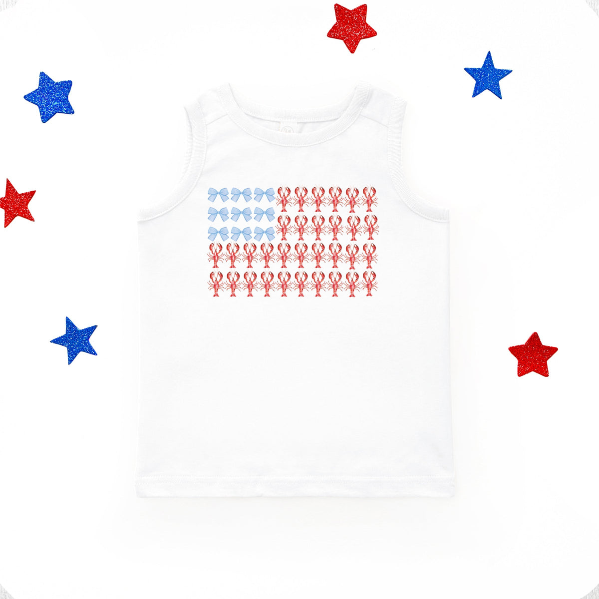 Lobster American Flag Coquette - Youth Tank Top