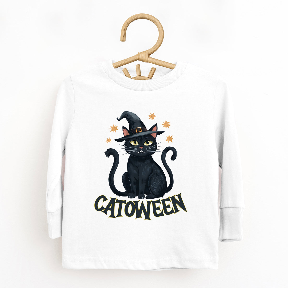 Catoween Cat - Toddler Long Sleeve Graphic Tee