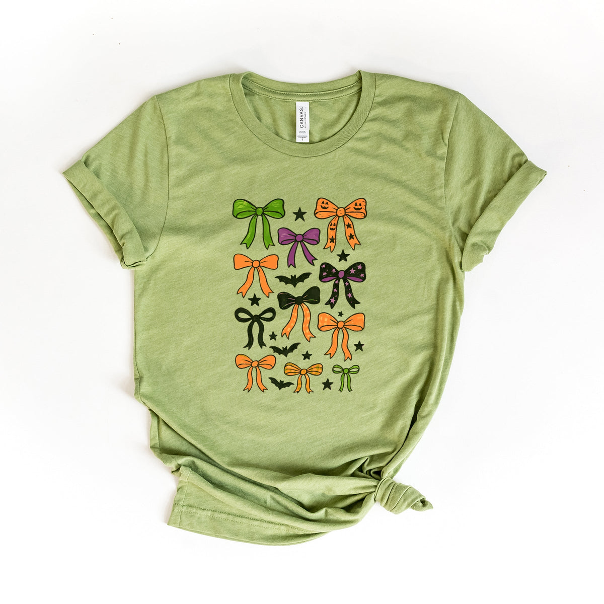 Coquette Colorful Halloween Bows - Women's Short Sleeve Graphic T-Shirt