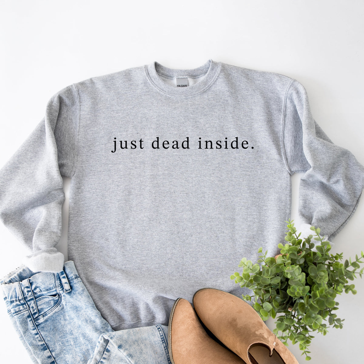 Just Dead Inside Typewriter - Women's Sweatshirt