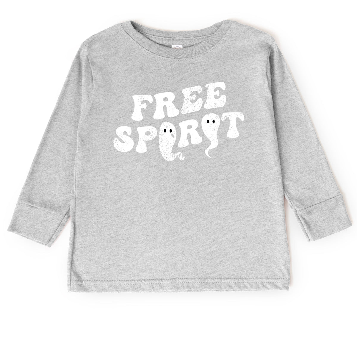 Free Spirit Ghost Distressed - Toddler Long Sleeve Graphic Tee