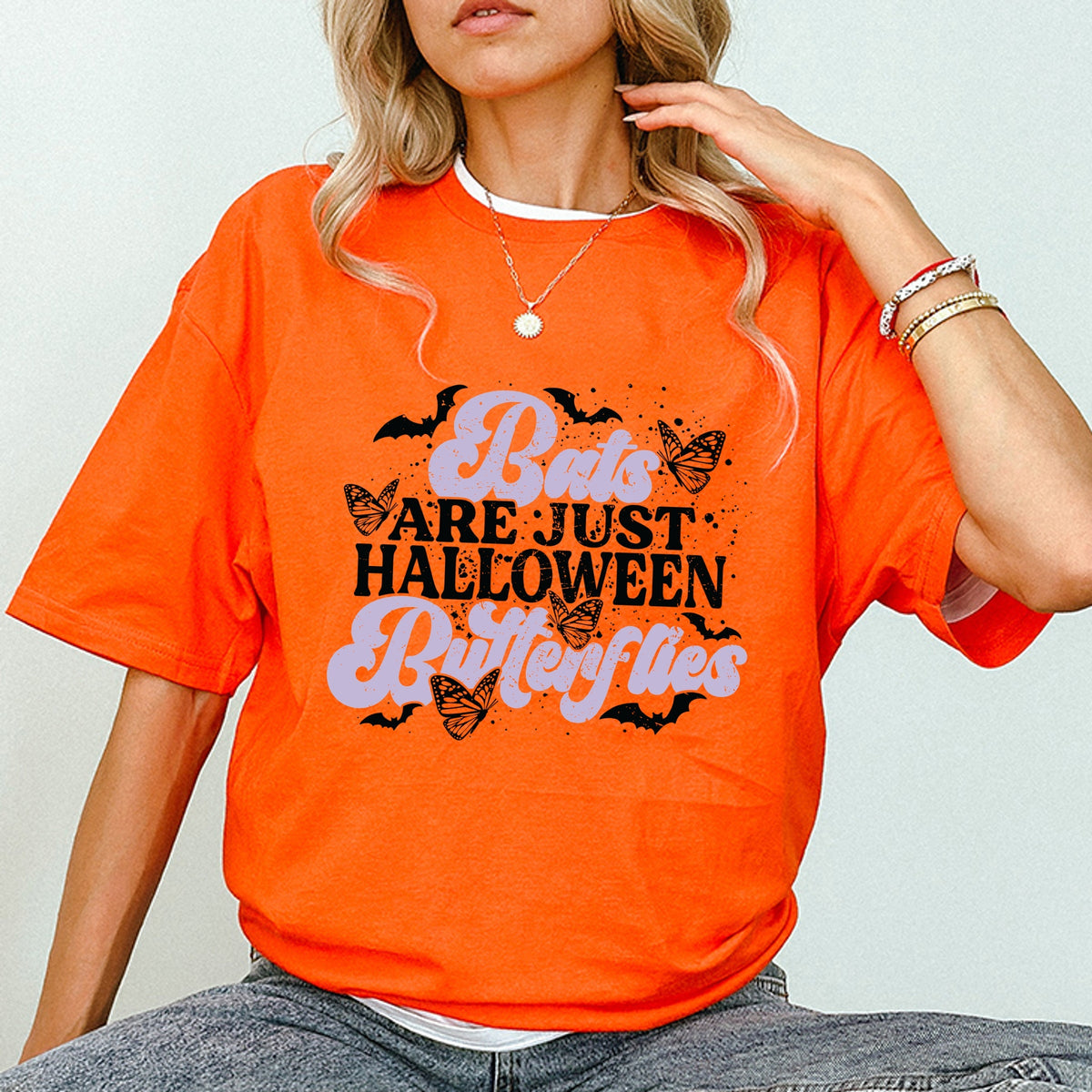 Bats Are Just Halloween Butterflies - Women's Short Sleeve Tee