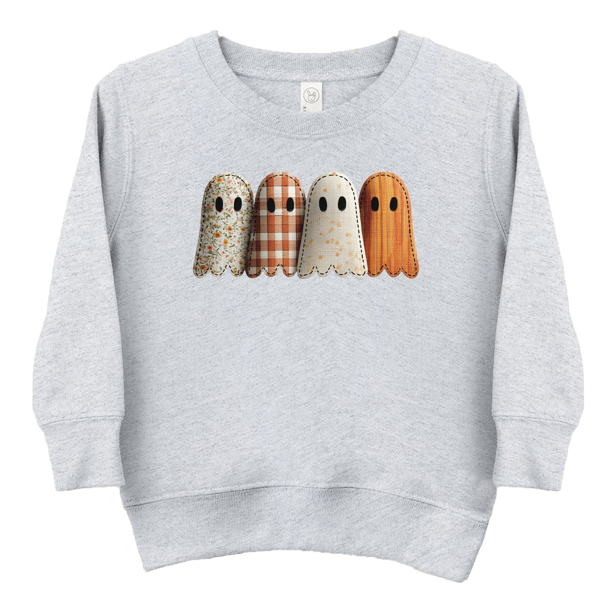 Four Ghosts Shadow Quilted Printed - Toddler Graphic Sweatshirt and Youth Graphic Sweatshirt