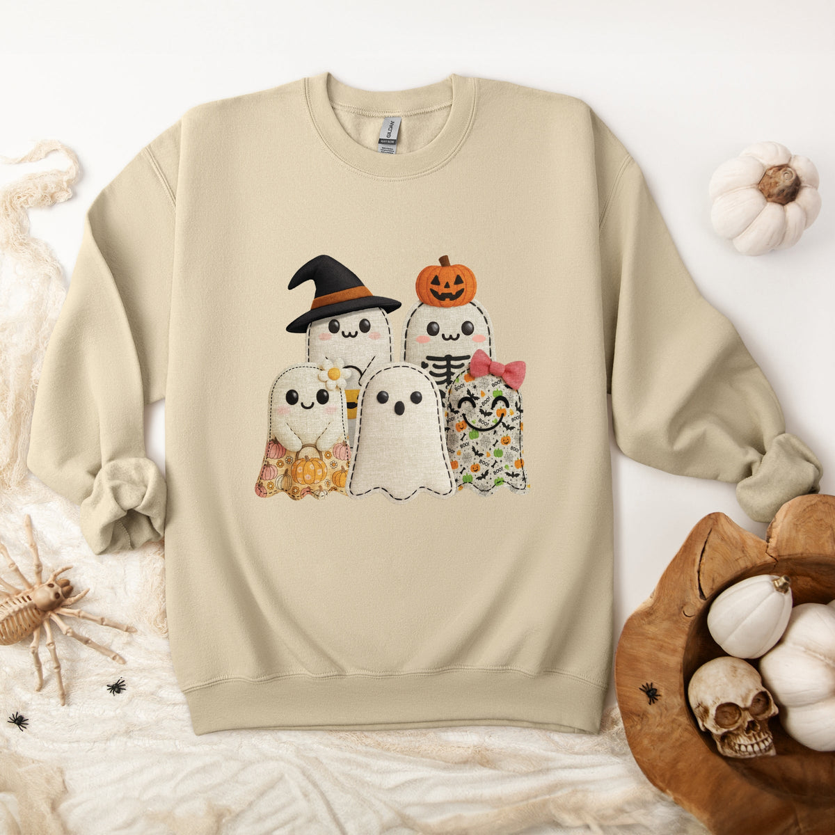 Ghost Family Patchwork Print - Women's Sweatshirt