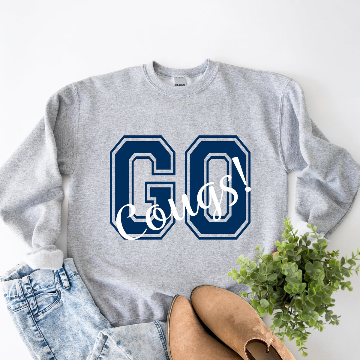 Licensed Go Cougs! - Women's Graphic Sweatshirt