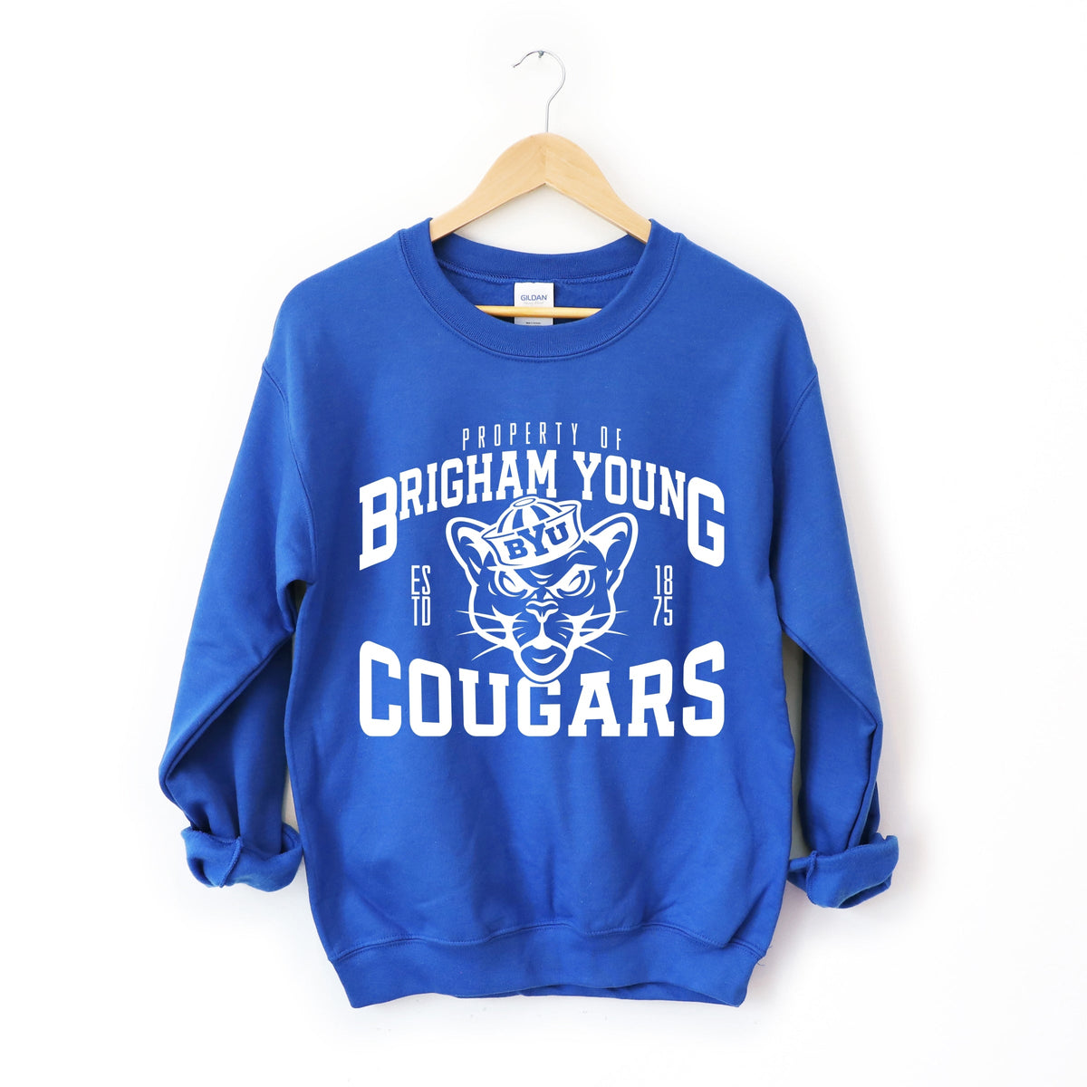 Licensed Property of Brigham Young Cougars - Women's Graphic Sweatshirt
