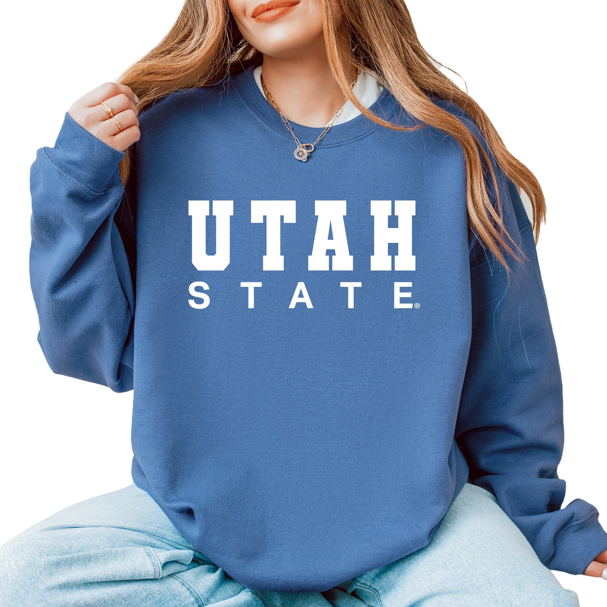 Licensed Utah State Bold - Women's Graphic Sweatshirt