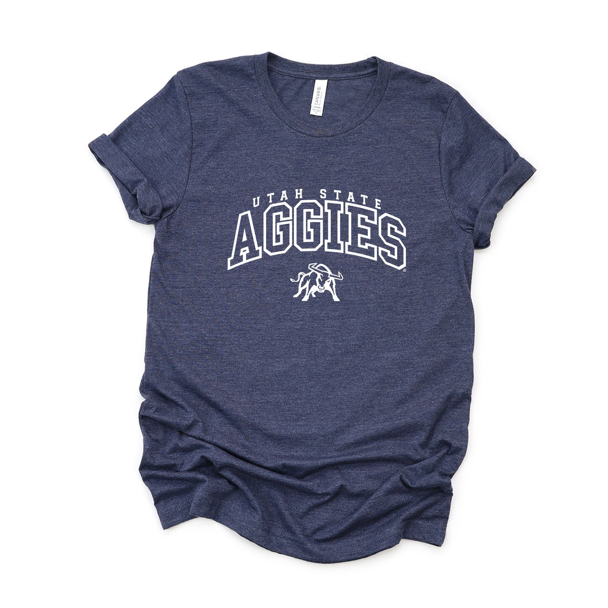 Licensed Aggies Varsity Outline Bull - Women's Short Sleeve Graphic T-Shirt