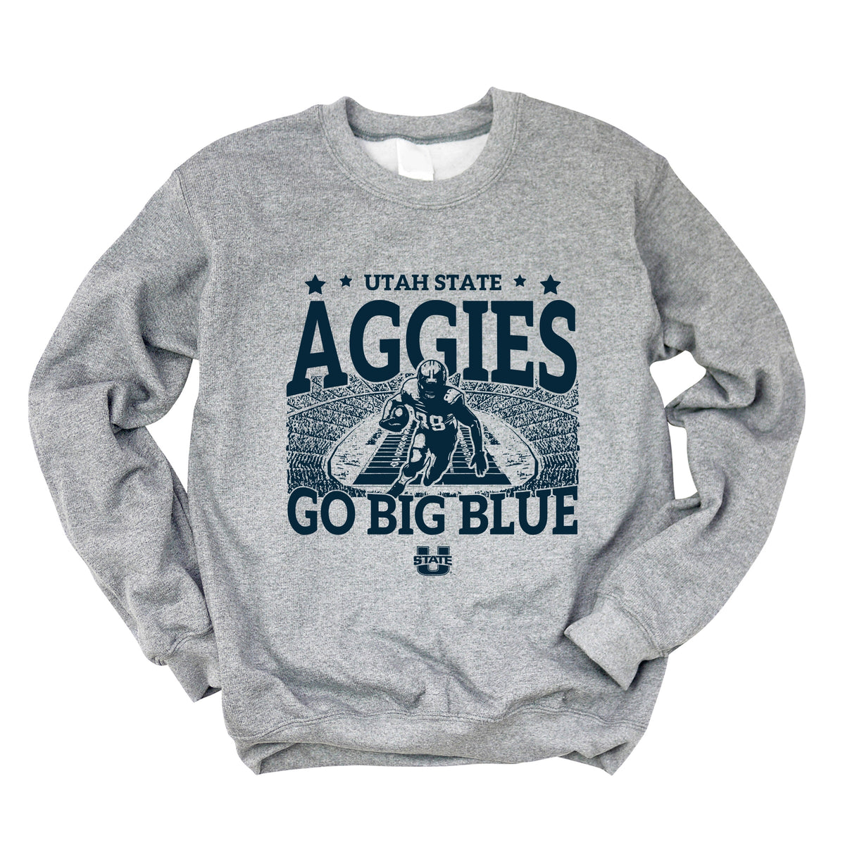 Licensed Utah State Football Field - Women's Graphic Sweatshirt
