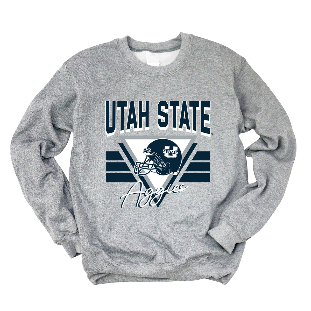 Licensed Utah State Aggies Triangle - Women's Graphic Sweatshirt