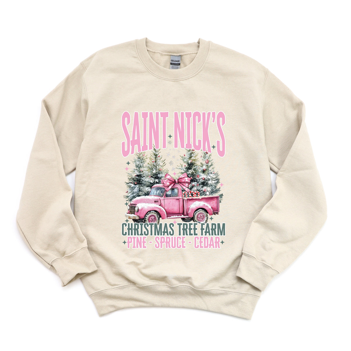 Saint Nick's Farm Truck - Women's Graphic Sweatshirt