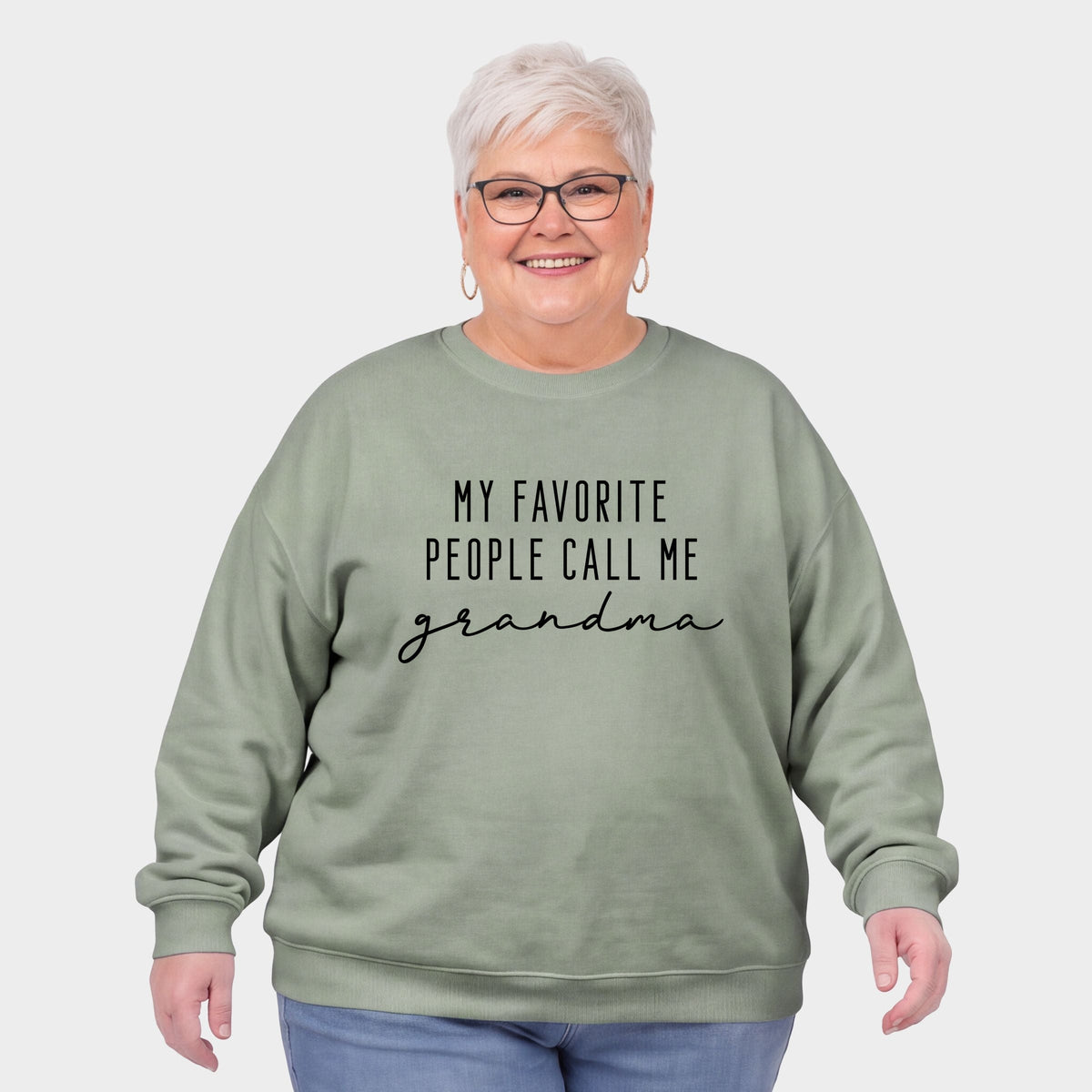 My Favorite People Call Me Grandma - Women's Plus Sweatshirt