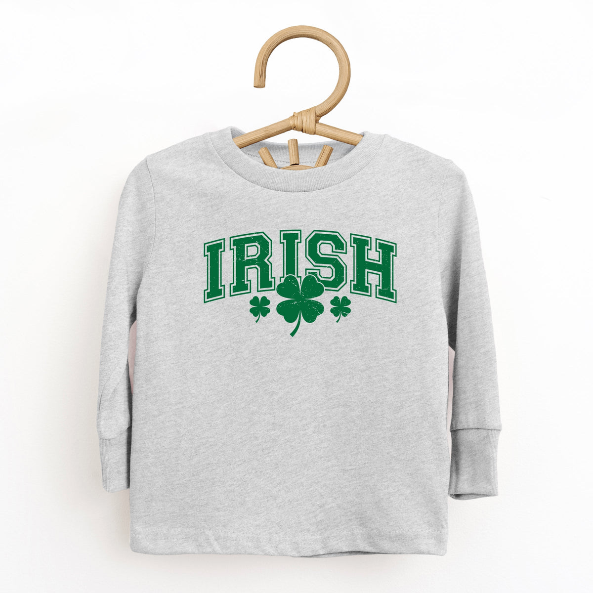 Irish Varsity Outline Arched - Toddler Long Sleeve Graphic Tee