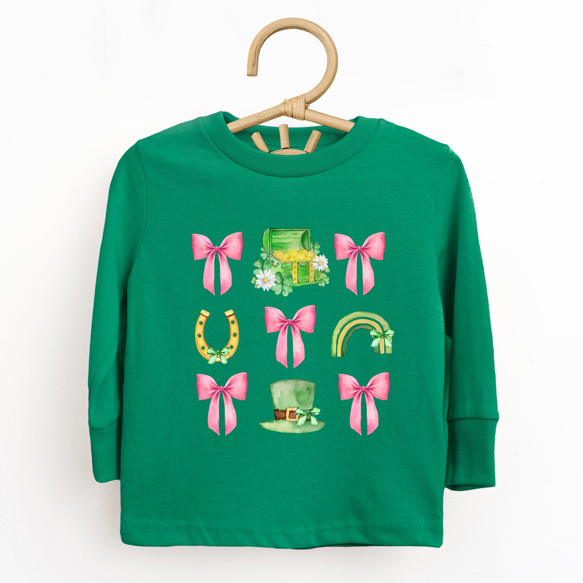 Leprechaun Chart Coquette - Toddler Long Sleeve Graphic Tee