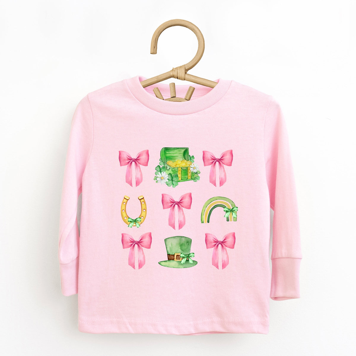 Leprechaun Chart Coquette - Toddler Long Sleeve Graphic Tee