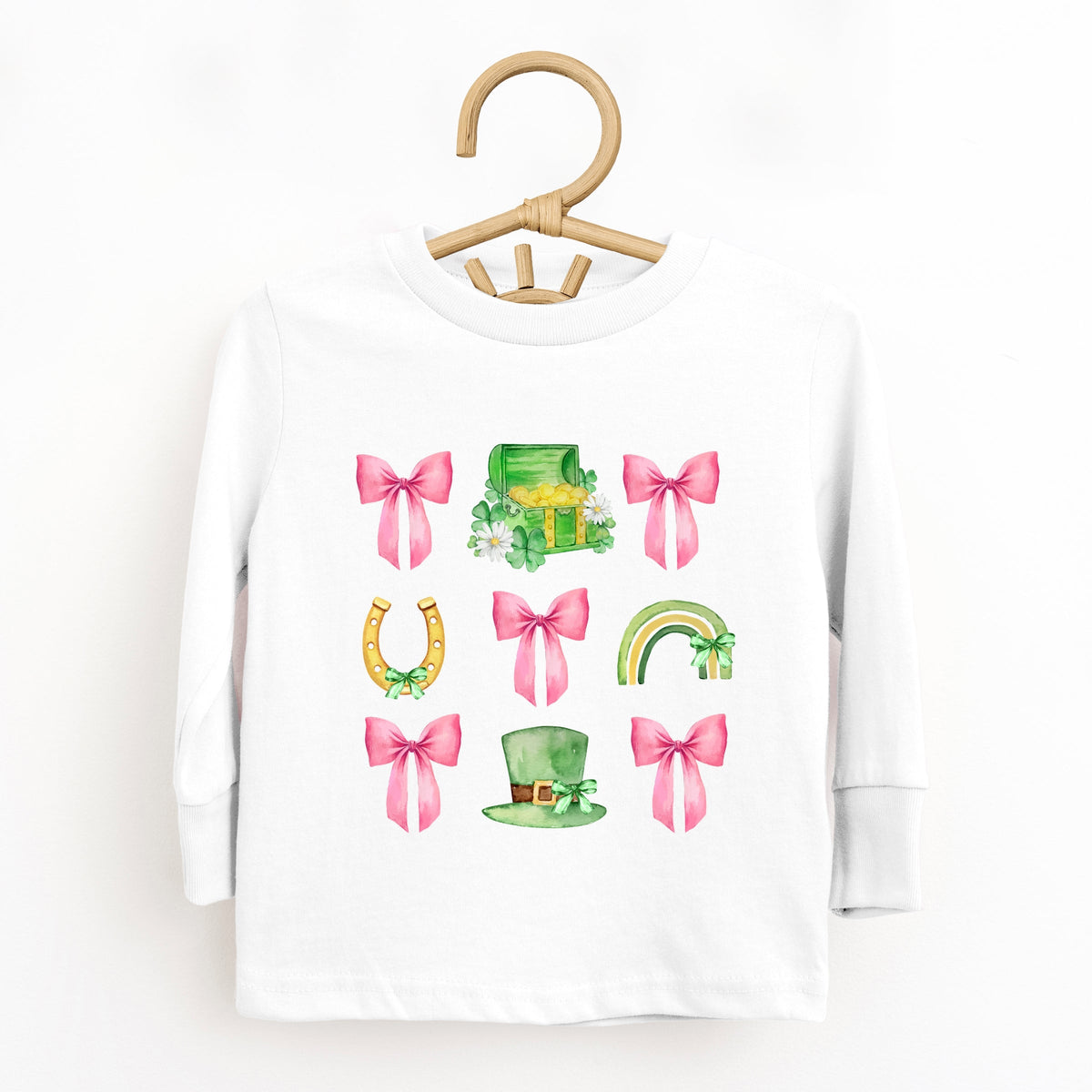 Leprechaun Chart Coquette - Toddler Long Sleeve Graphic Tee