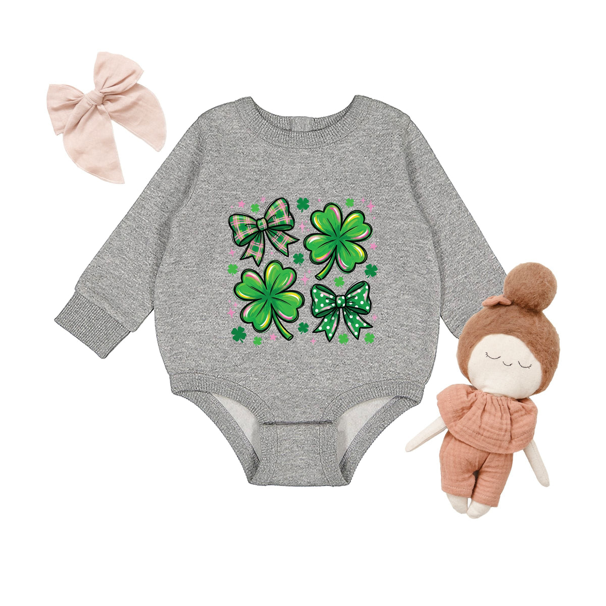 Clover Stars Coquette - Infant Fleece BodySuit
