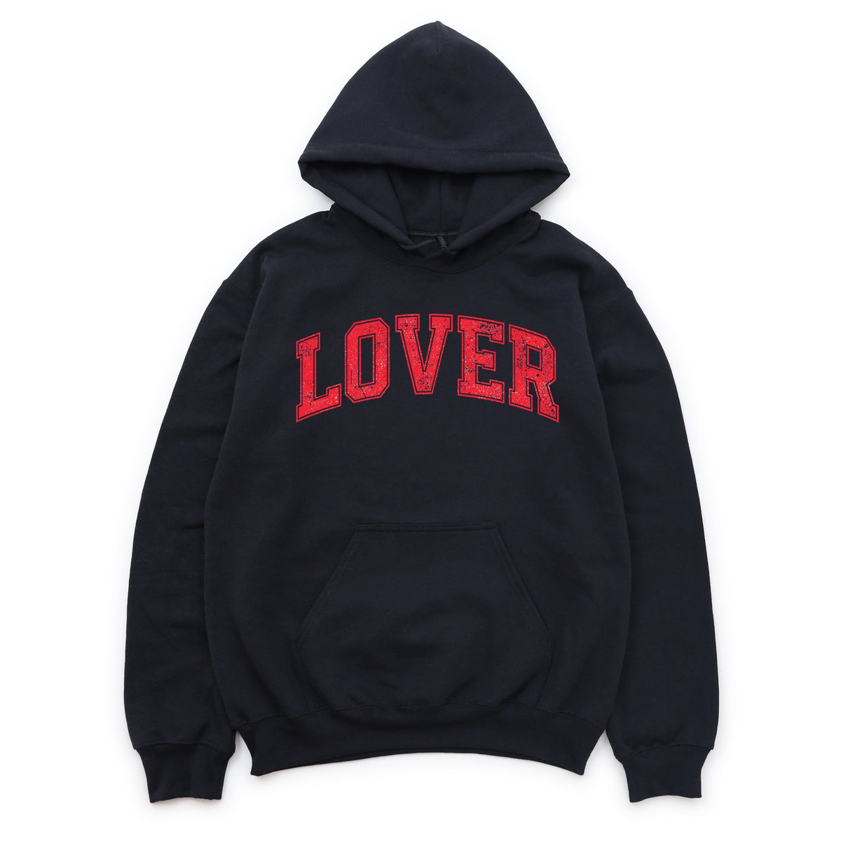Lover Varsity Arched Distressed - Women's Graphic Hoodie