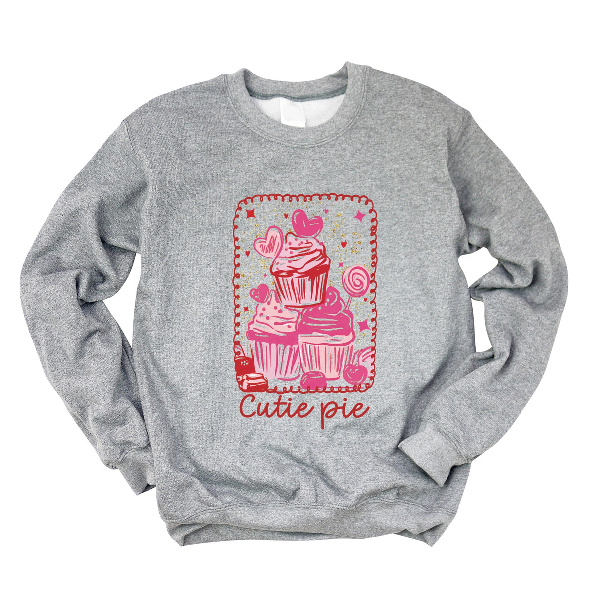 Cutie Pie Cupcakes Frame - Women's Graphic Sweatshirt