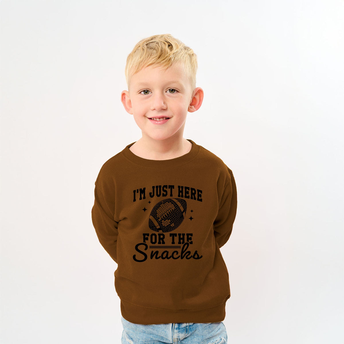 I'm Just Here For The Snacks Disco - Youth Graphic Sweatshirt