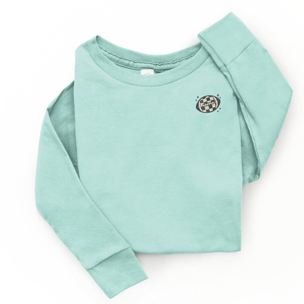 Football Sparkles Distressed - Toddler Long Sleeve Graphic Tee