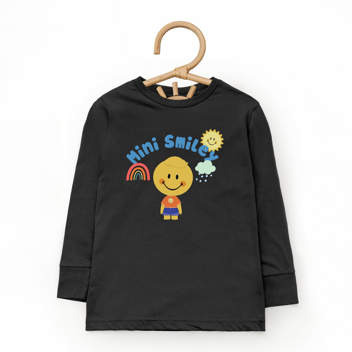 Mini Smiley Rainbow Cloud Lumi - Toddler Long Sleeve Graphic Tee